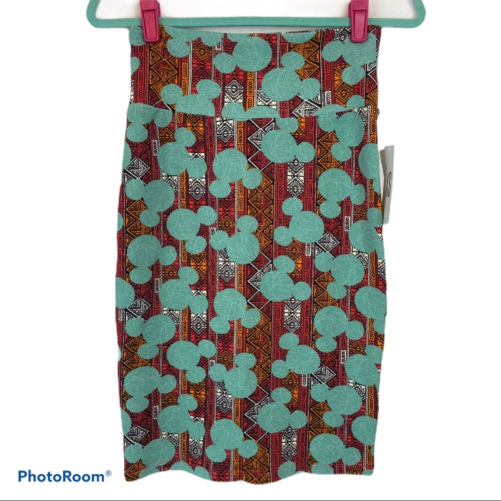 LuLaRoe Disney Mickey Pencil Skirt | Cassie XS | Collab Style NWT